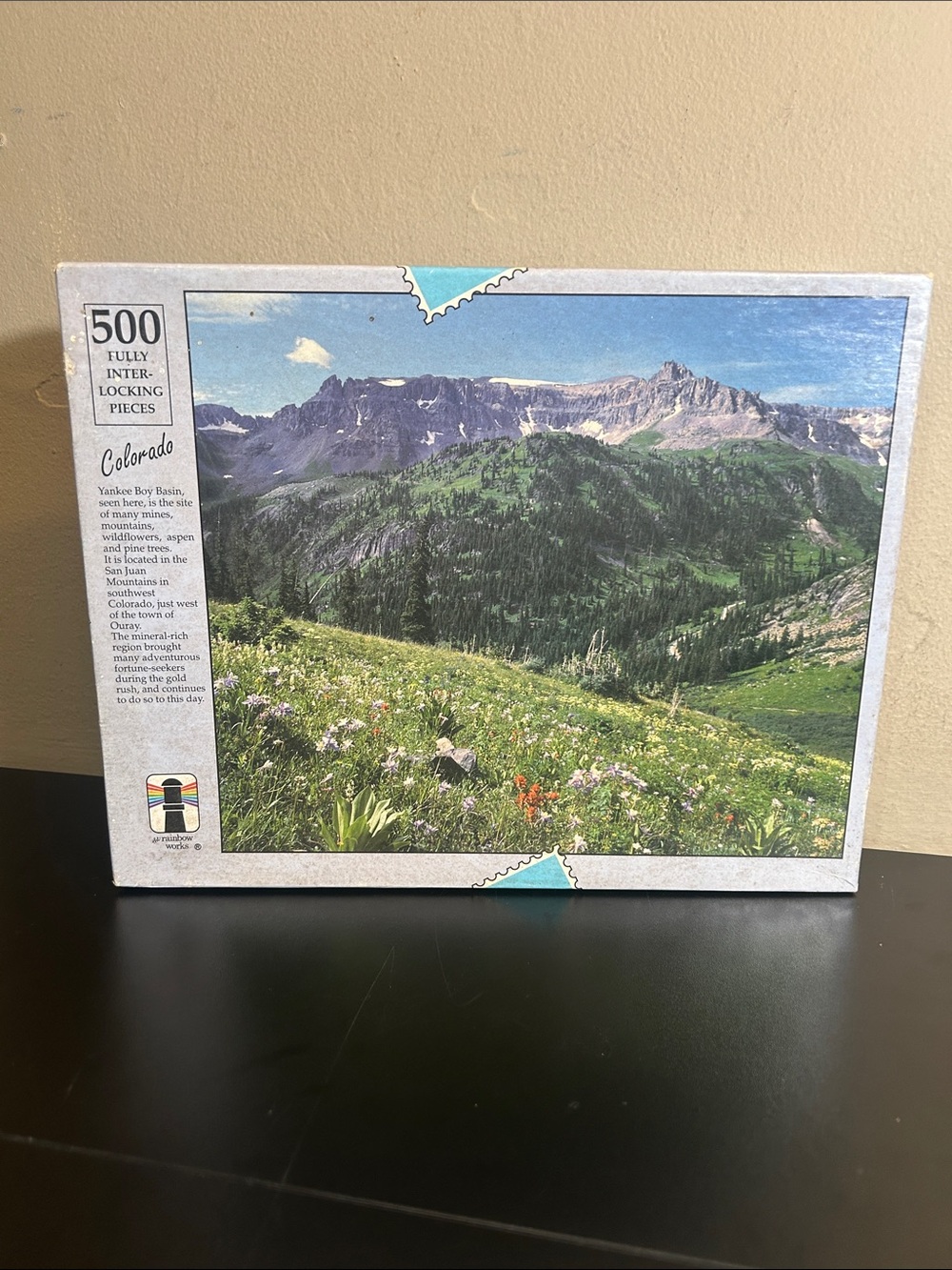 500-piece Rainbow World Yankee Boy Basin in the San Juan Mountains of Colorado
